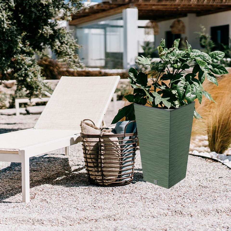 image 1 of FURU Square Tall Planters with Insert - 75.5x39.5x39.5 cm | Green | 1