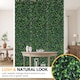 image 4 of Expanding Trellis With Artificial Leaves and Flowers - Ficus Leaf Garden Hedge Balcony Privacy Screening Panel | Green | Green | L | 1