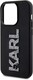 image 1 of Karl Lagerfeld 3D Rubber Glitter Logo Case for iphone 15 Pro Max 6.7 Black - KLHCP15X3DMBKCK