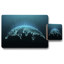 Map of the planet (Placemat & Coaster Set)