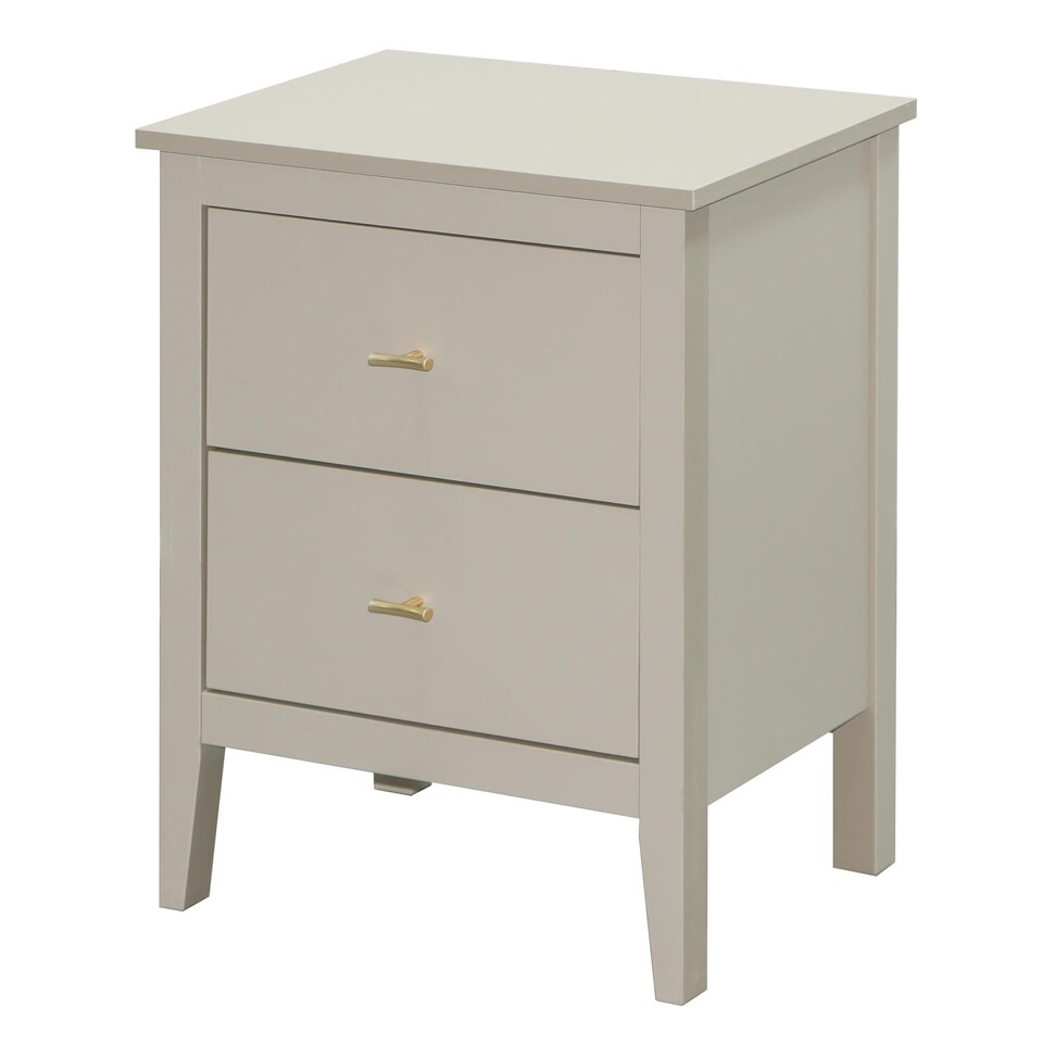 image 1 of Grace 2 Drawer Bedside Cabinet Nightstand Bedside Lamp Table Bedroom Furniture