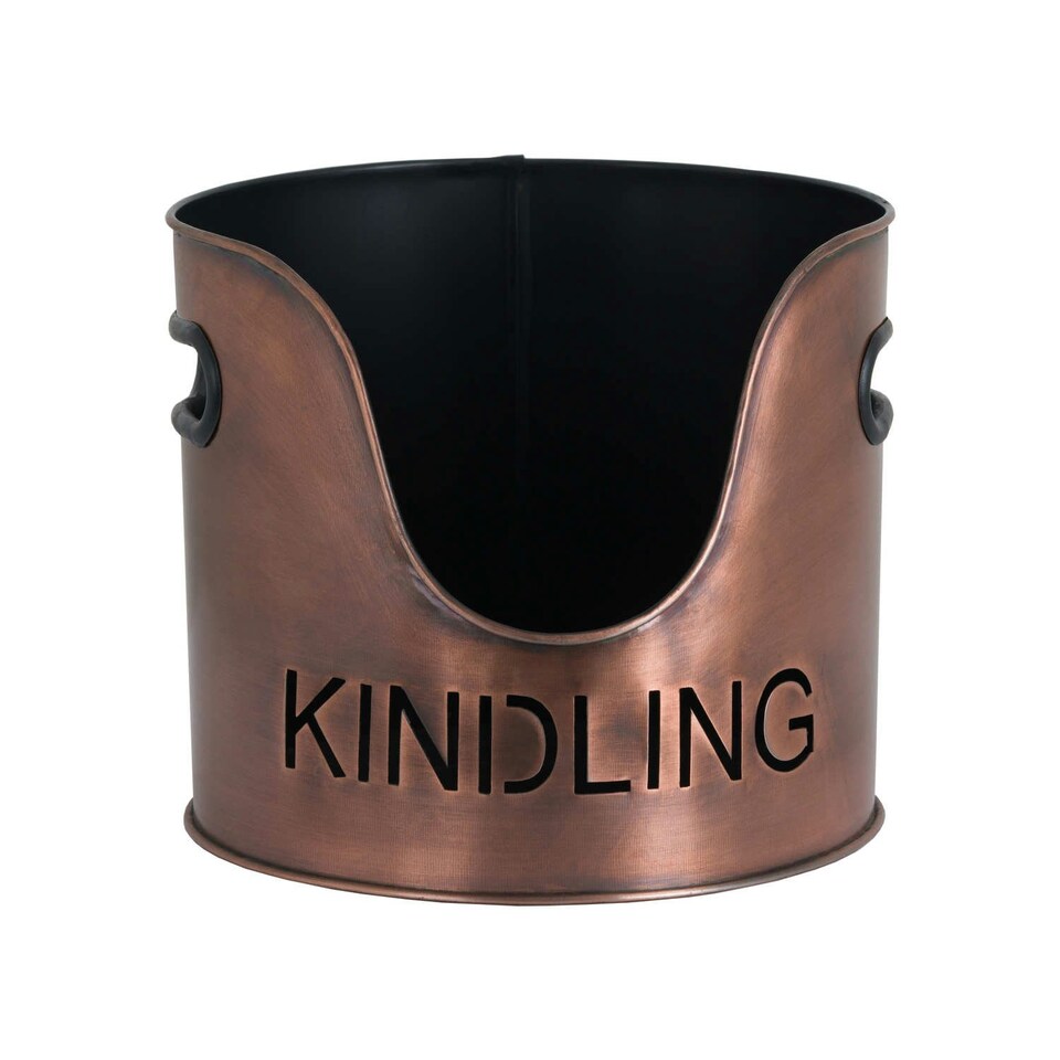 image 1 of Hill Interiors Three Piece Fire Wood Bucket Set - Copper - One Size