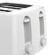 image 4 of Igenix 4 Slice Toaster, 1300W Power, 100 x 100mm Toasting Slots, 6 Variable Browning Levels, Integrated Browning Control Dial with Cancel Function, Removable Crumb Tray, Cord Storage, White