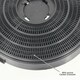 image 3 of SPARES2GO Carbon Filter compatible with Elica Charcoal Cooker Hood Round Fan Vent Type 34 260 mm x 50 mm