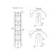 image 3 of York Scroll Large Rose Arch - Solid Steel - L305 x W1524 x H2032 mm - Powder Coated Black | Black | 1