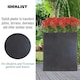 image 5 of Narrow Faux Lead Light Concrete Trough Garden Planter H72 L60.5 W22.5 cm, 98 ltrs Cap.