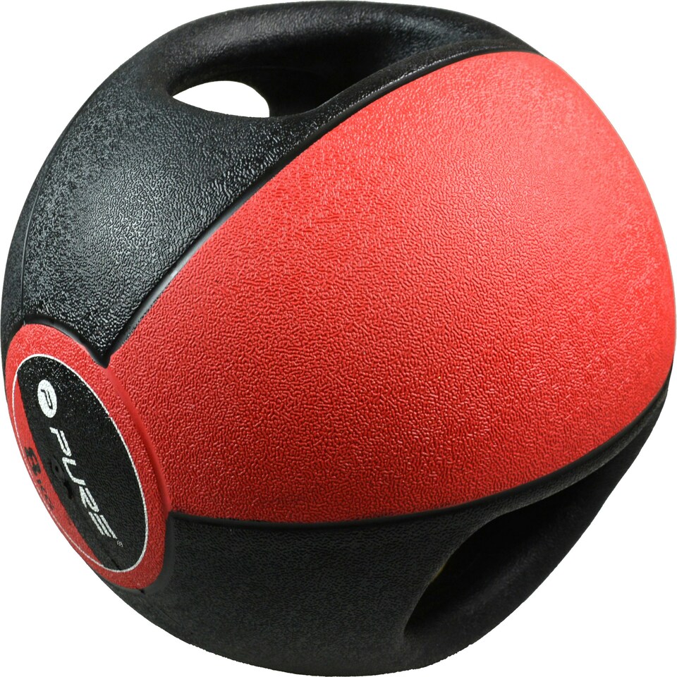 image 1 of Medicine Ball with Handles - 8kg (Red)