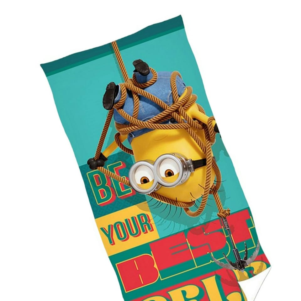 image 1 of Despicable Me Be Your Best Self Phil Beach Towel - Green/Multicoloured - One Size Green | One size
