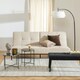 image 3 of Avila Side Table with Brown Marble Top 52x40cm