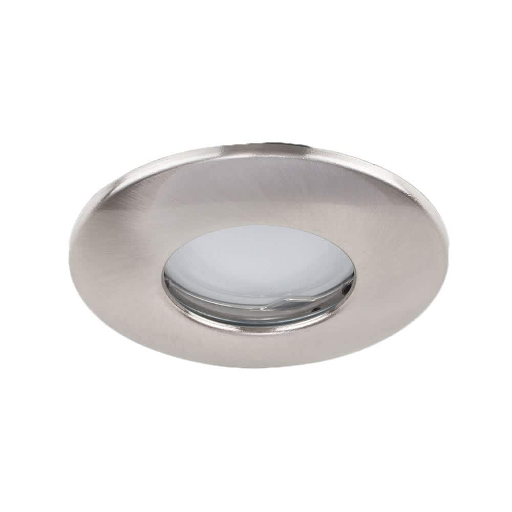 ValueLights Downlight Fire Rated IP65 Ceiling Light Fitting 6 Pack in Silver