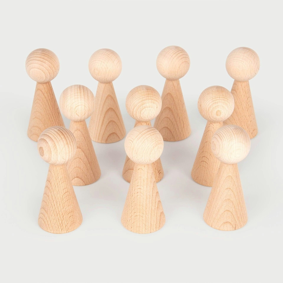 image 1 of Natural Wooden Figures