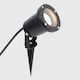 image 4 of ValueLights 4 Pack Modern Ground Spike Wall Mount IP65 Rated Outdoor Lights In Black Finish