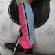 image 1 of Gallop Equestrian Adults Coloured Washable Half Chaps Blue | Size: Large
Colour: Pink/Blue