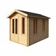 image 2 of Alexandra-Log Cabin, Wooden Garden Room, Timber Summerhouse, Home Office - L535 x W347.6 x H245.1 cm Brown