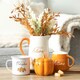 image 5 of Ceramic Hello Autumn Flower Jug Vase - 18cm