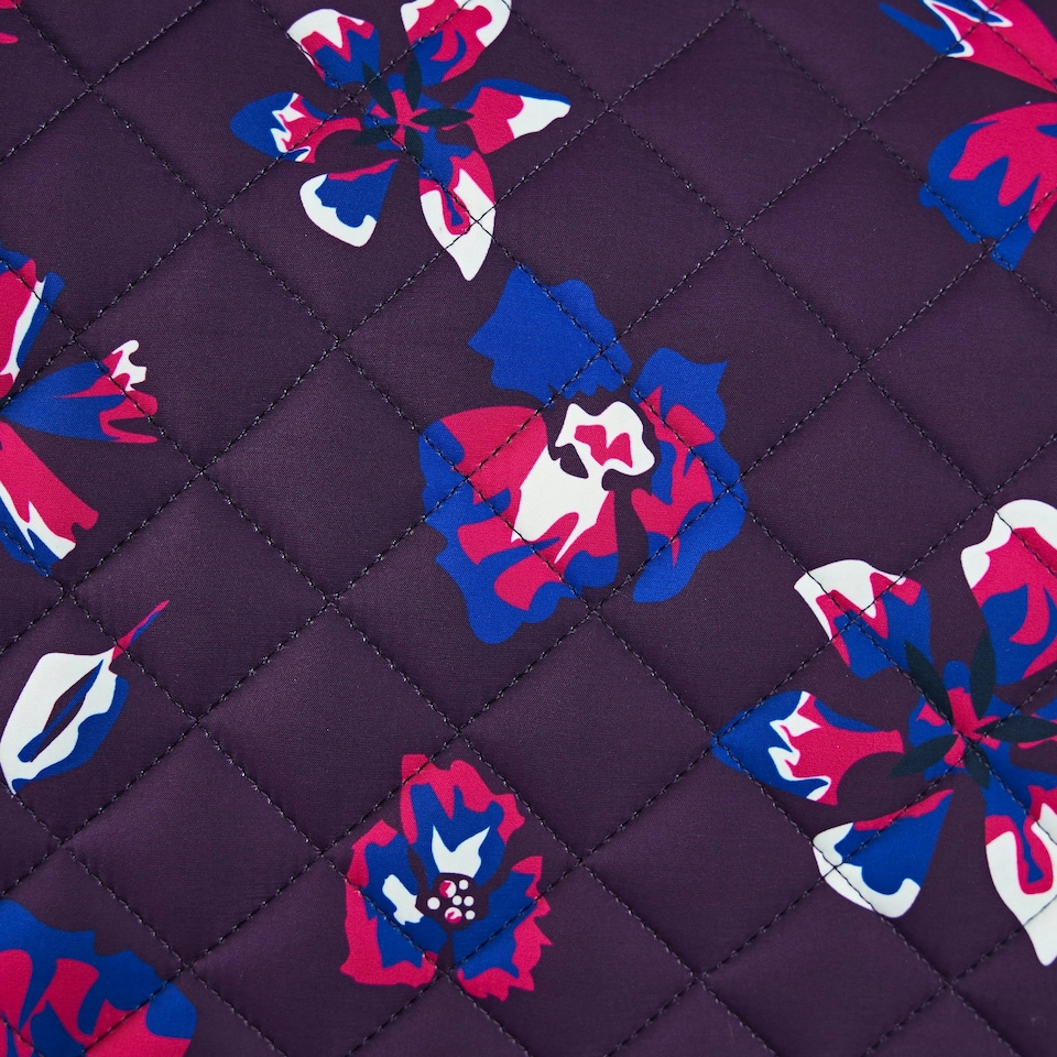 image 1 of ARMA Hyde Park Flowers Horse Saddlecloth - Purple/Black - 14in - 14in