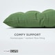image 4 of Homescapes Garden Bench Cushion Luxury 3 Seater 100% Cotton Indoor Outdoor Seat Pad Green | 143 x 48 cm