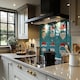 image 2 of Santa Hats Dining Splash Back | White