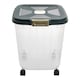 image 1 of Living and Home 2.5kg Large Capacity Food Storage Container with Wheels | Green
