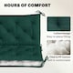 image 4 of Outsunny 3 Seater Bench Cushion, Garden Chair Cushion with Back, Green | Green | Dark Green | 150 x 98 x 8 cm