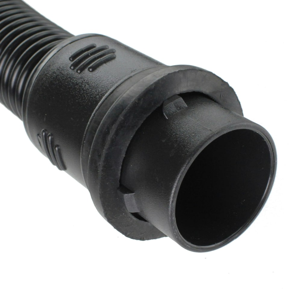 image 1 of SPARES2GO Stainless Steel Hose for Vax 6130 6131 6140 6141 6150 6151 Vacuum Cleaner (4 Lug Fitting) Black
