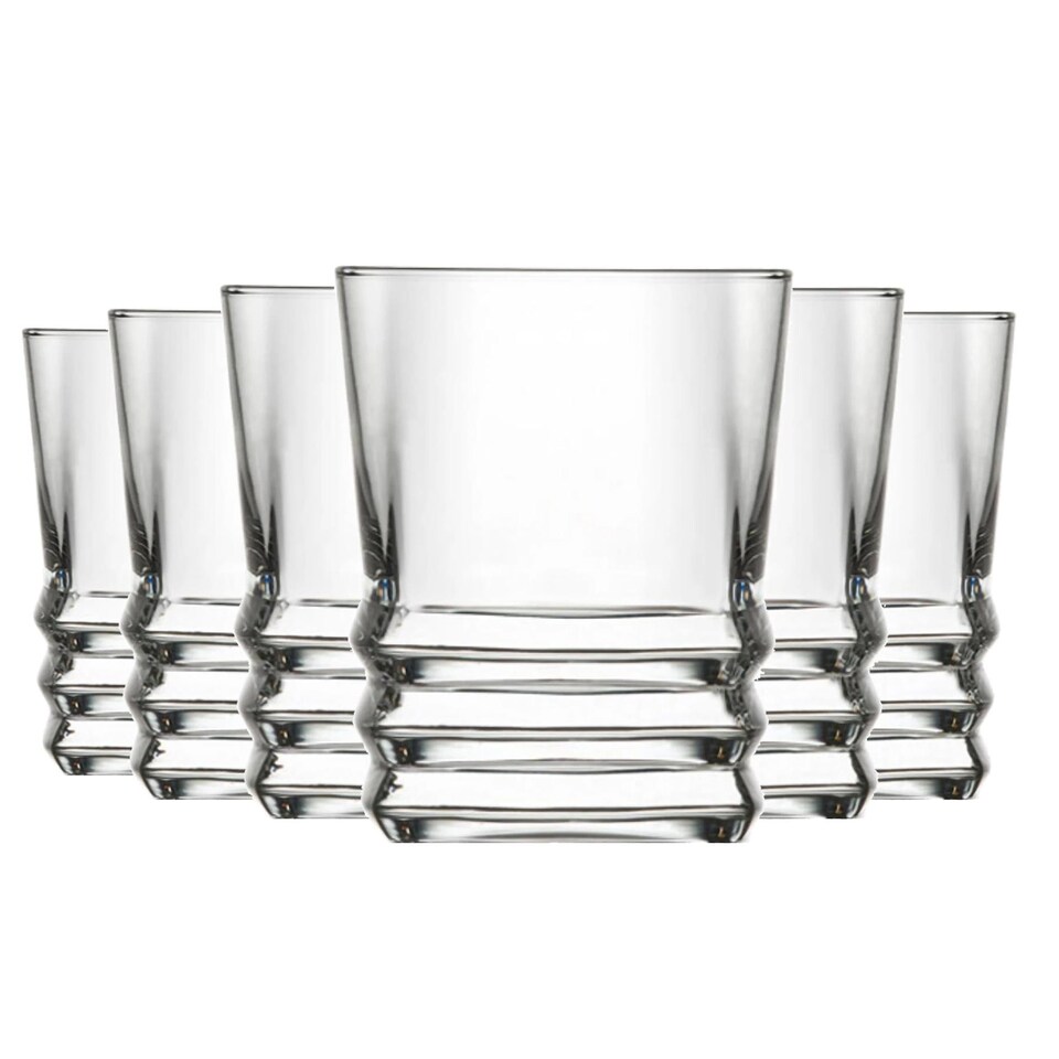 image 1 of LAV Elegan Shot Glasses - 80ml - Clear - Pack of 6 | Clear | Transparent