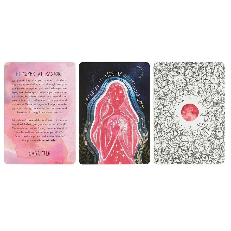 image 1 of Gabrielle Bernstein Super Attractor Oracle Cards - Purple - One Size