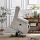 image 8 of Ashfield Electric Fabric Single Motor Rise Recliner Mobility Chair (Cream)