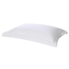 Belledorm 540 Thread Count Satin Stripe Oxford Pillowcase - White - One Size