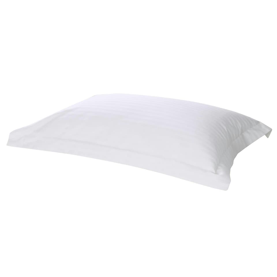 image 1 of Belledorm 540 Thread Count Satin Stripe Oxford Pillowcase - White - One Size