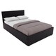 image 10 of Vida Designs Lisbon 5ft King Size Ottoman Bed Storage Faux Leather, Black, 150 x 200cm