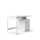image 1 of Bridport Office Writing Desk in White | White | White