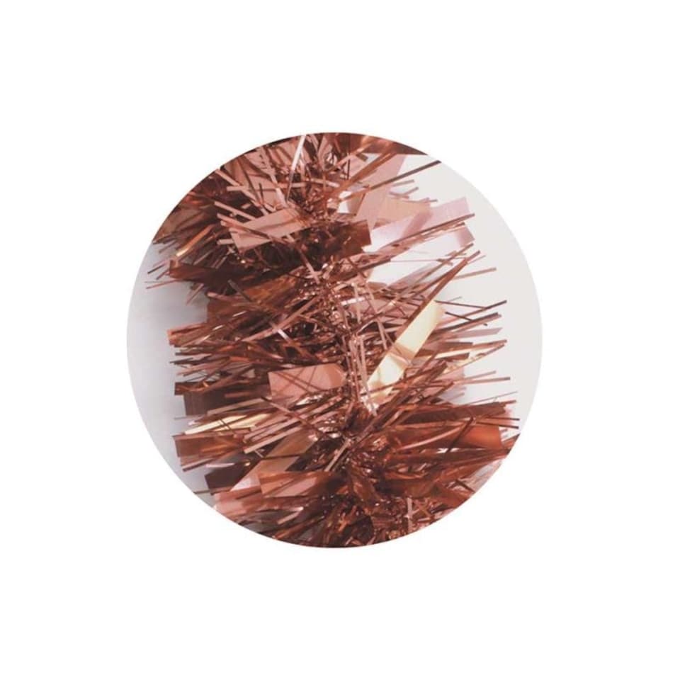 image 1 of 2m Copper Christmas Chunky Tinsel