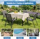 image 5 of Alivio 5 Piece Outdoor Patio Dining Table Set, Modern Metal Garden Furniture with 4 Chairs for Backyard, Terrace & Balcony