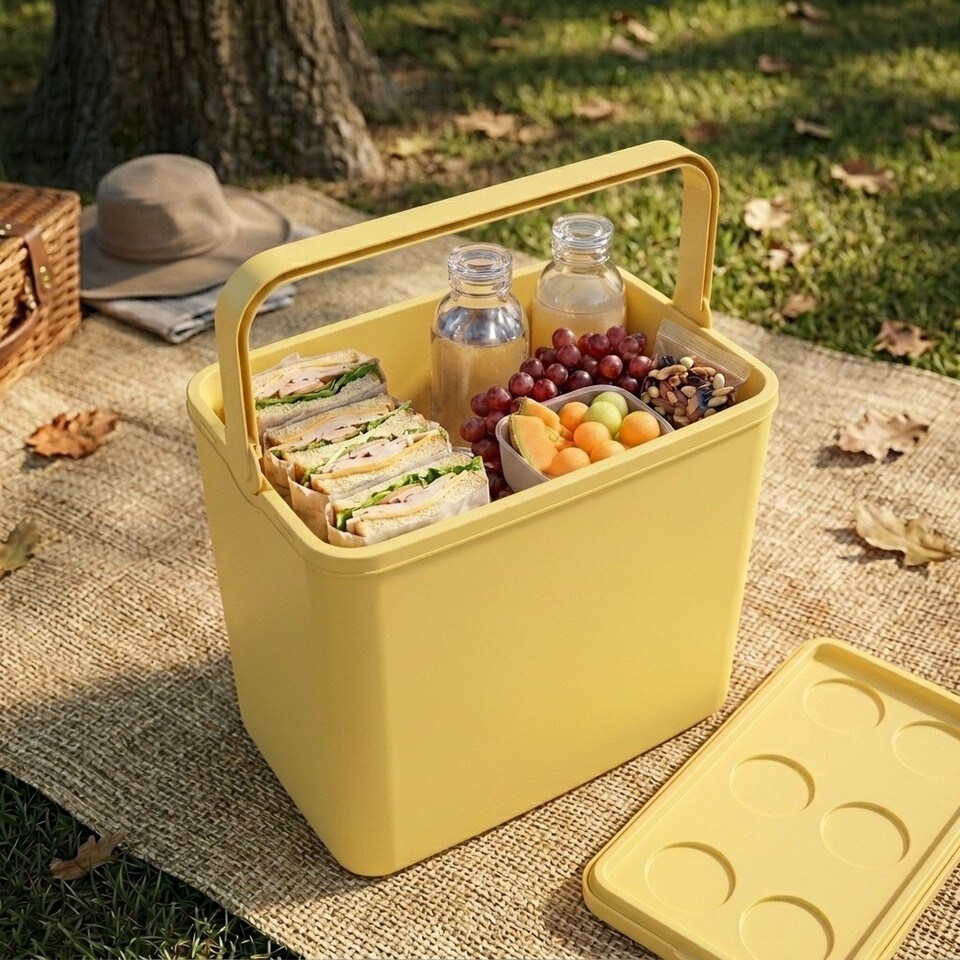 image 1 of Large 24L Pastel Coloured Cooler Box