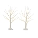 image 1 of Neo Set of 2 LED Pre Lit Twig Tree Lights 60cm Birch Tree Lamp Warm White Lights Battery Operated Decorative Centrepiece Flexible Branches Christmas Wedding Bedroom Home Décor