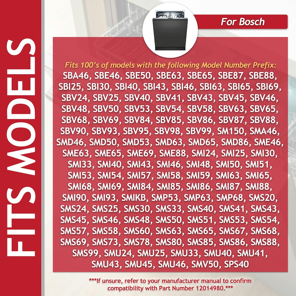 image 1 of Bosch Neff Siemens Dishwasher Heat Pump Motor Flow Main Circulation Assembly Kit (12014980)