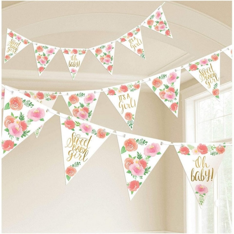 Amscan Floral Baby Shower Banner - Multicoloured - One Size