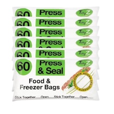 TidyZ Press and Seal Food Bags 60 Assorted Pack