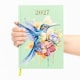 image 2 of 2027 Diary A5 Week to View - Beautiful Hummingbird Hardback Planner with Ribbon Bookmark - Runs January 2027 to December 2027 (Bird)