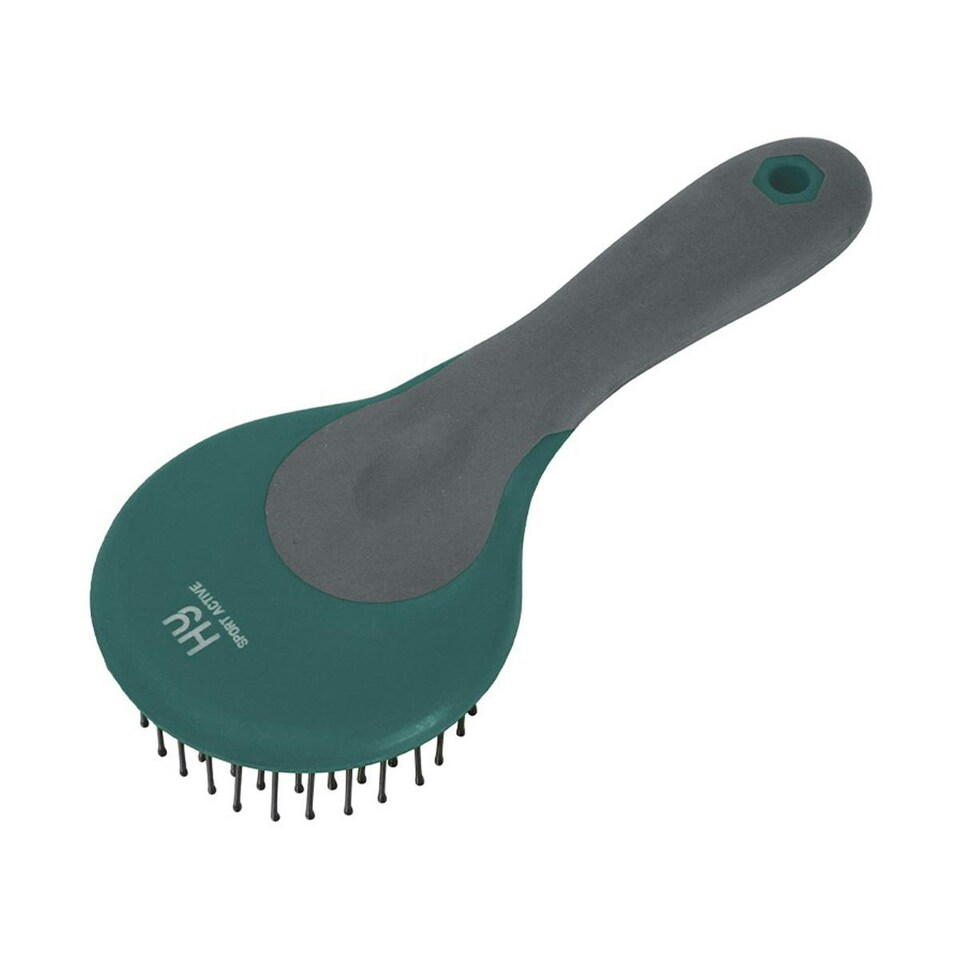 HySHINE Active Groom Mane & Tail Brush - Alpine Green - One Size