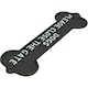 image 2 of Dogs Please Close The Gate Bone Sign Cast Iron Sign Plaque Door Wall Gate Post