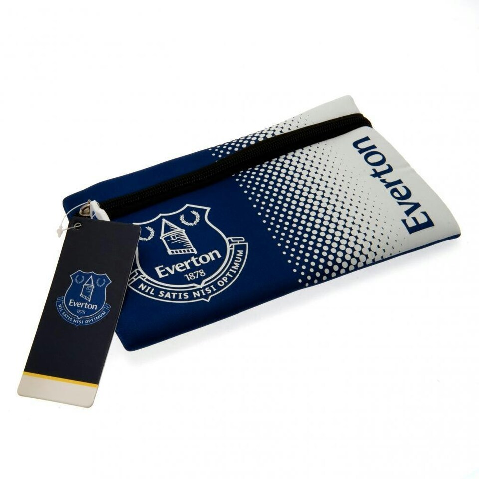 image 1 of Everton FC Official Fade Pencil Case - Blue/White - One Size