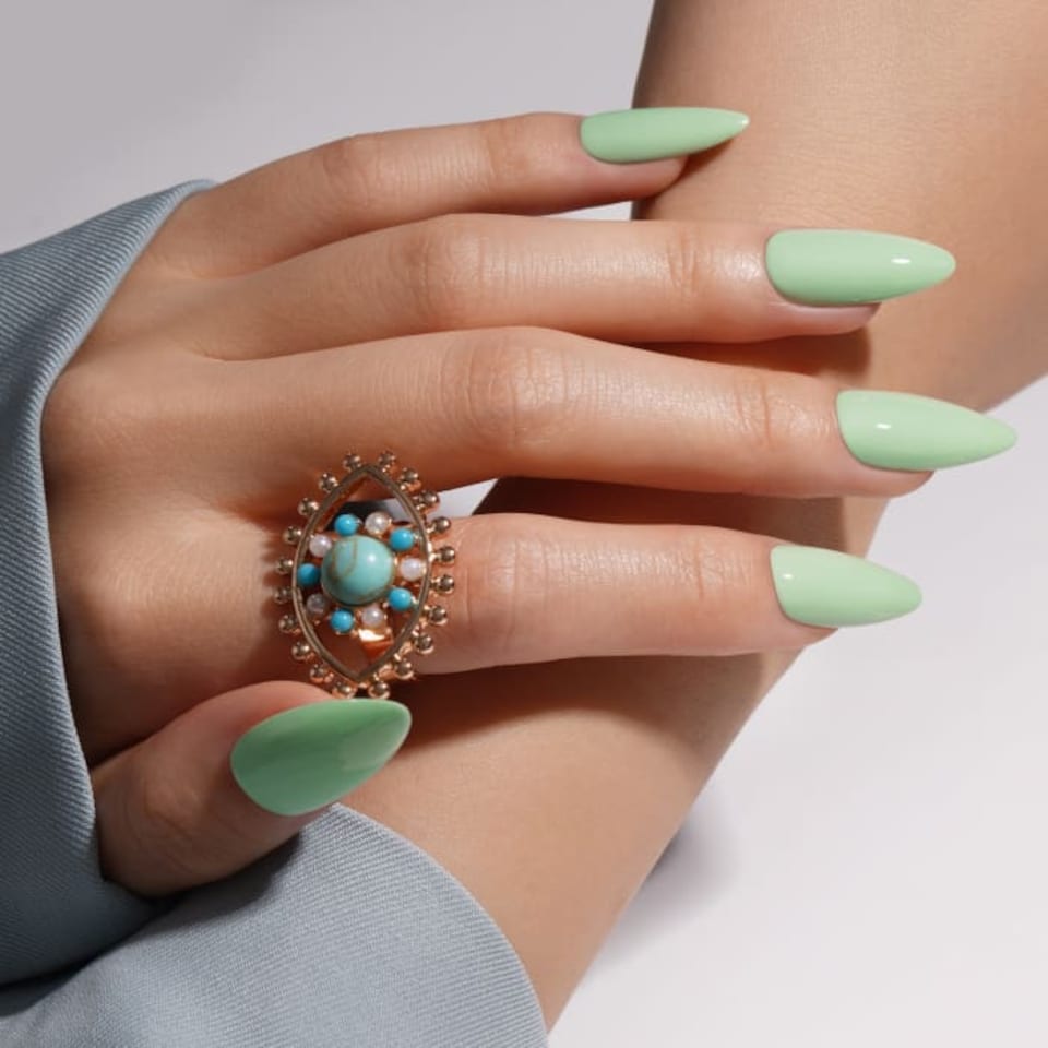 image 1 of Bluesky Green Gel Polish - Perfect Olive 10ml
