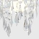image 6 of ValueLights Pair Silver Ceiling Shade Acrylic Crystal Droplets | Chrome