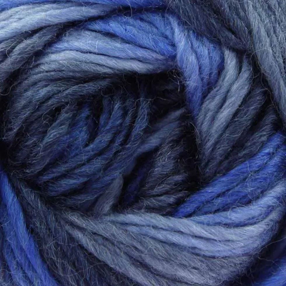 King Cole Blue Riot Chunky Yarn (Value Pack 12 x 100g Balls) For Crochet, Knitting - 134m per ball
