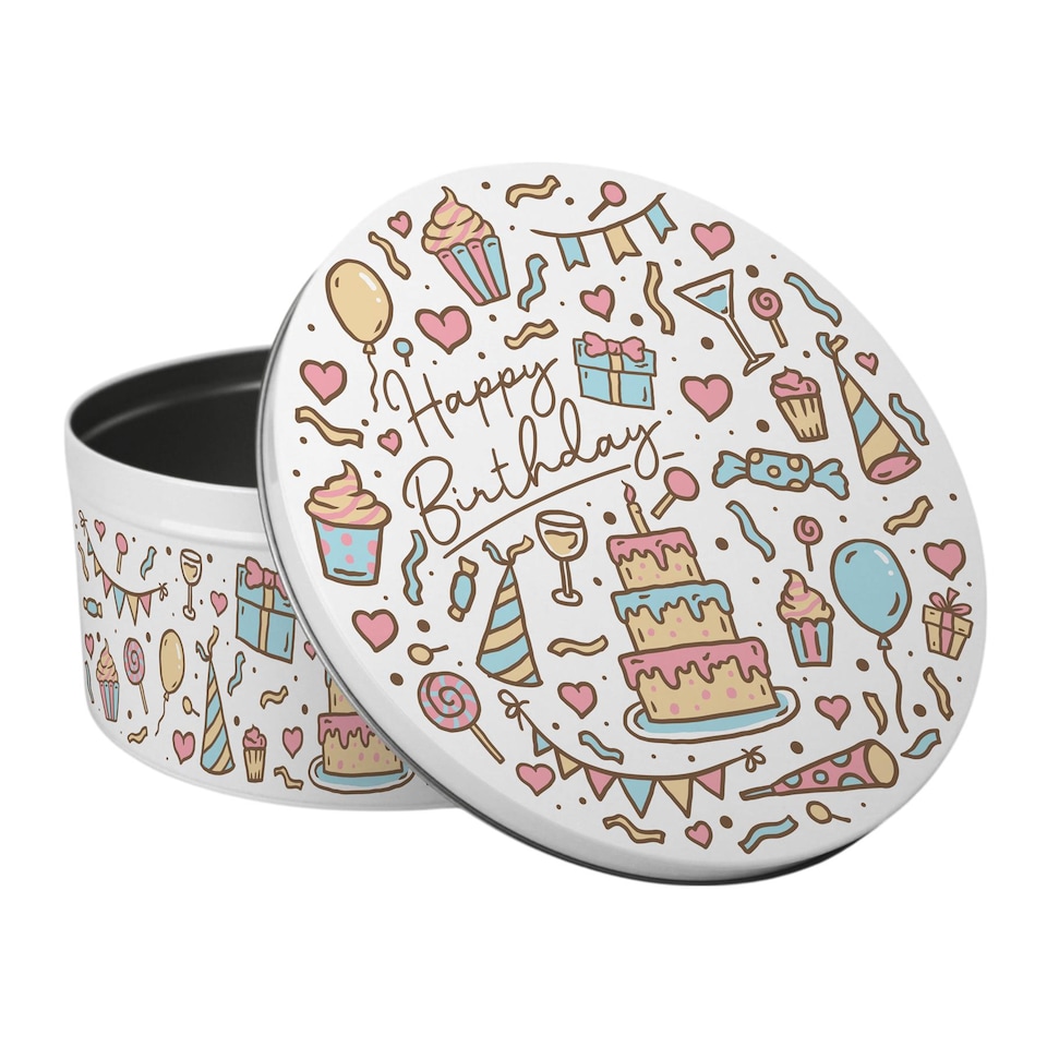 image 1 of Happy Birthday Cake Tin
