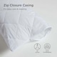 image 2 of Homescapes Cotton Rich Quilted Pillow Protectors - 40 x 80 cm - Pack of 4 White