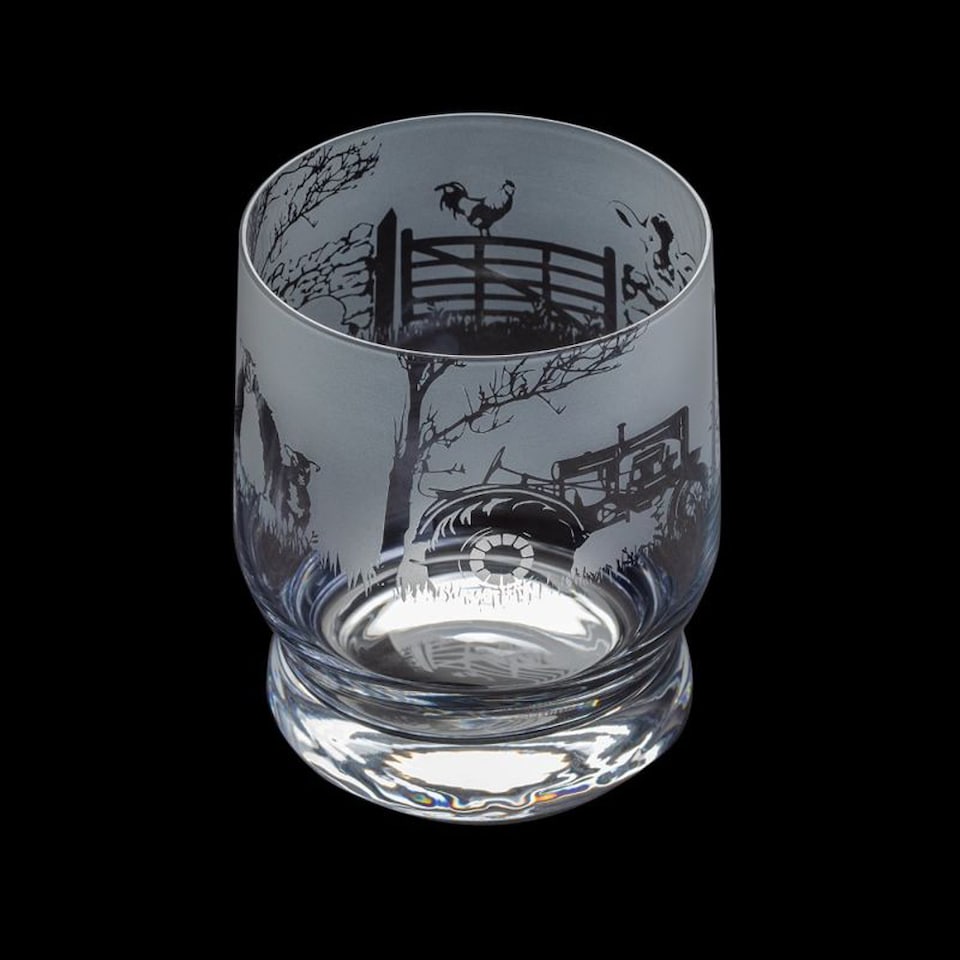 image 1 of Dartington Aspect Hand Finished Farm Scene Tumbler