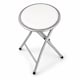 image 2 of White Padded Folding Breakfast Kitchen Bar Stool Seat | White